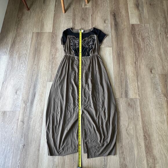 OBLIQUE Women's Short Sleeves Soft Midi Dress - Picture 3 of 9